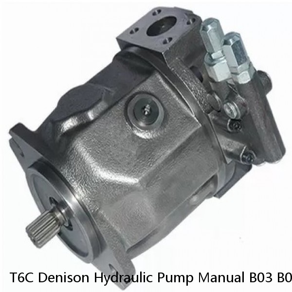 T6C Denison Hydraulic Pump Manual B03 B05 B06 B08 B10 B12 B14 B17 B20 B22 B25